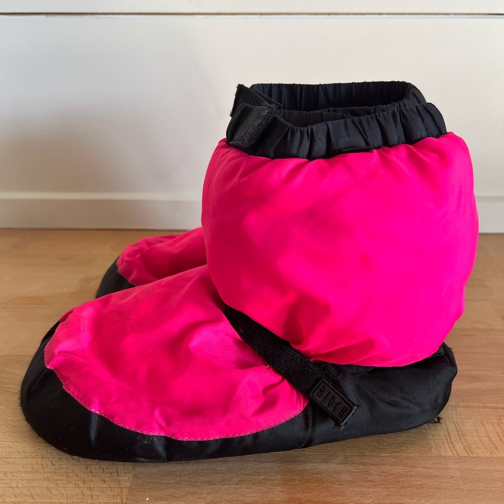 Bloch Pink and Black Women's Dance Booties
